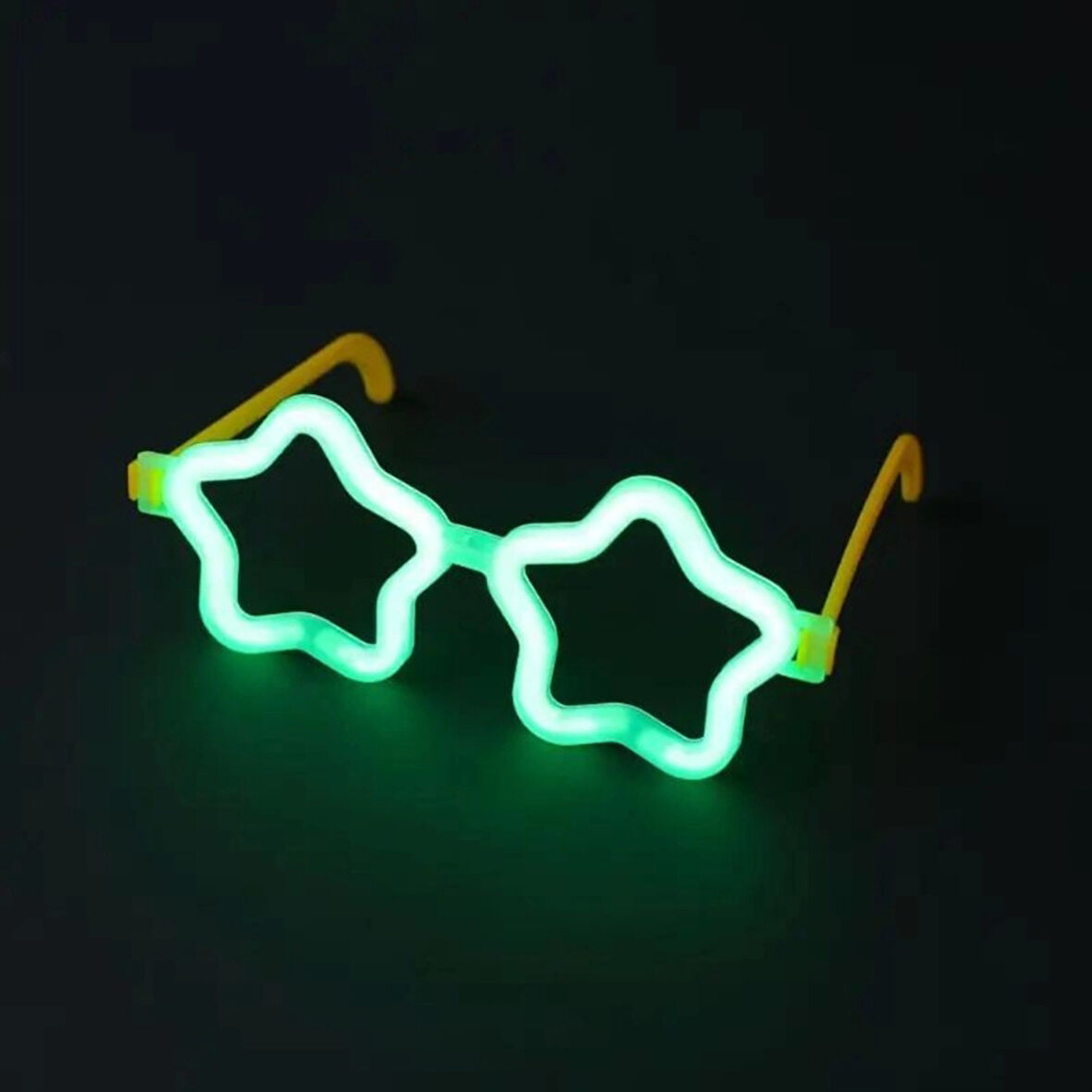 Çocuk Yıldız Glow Gözlük - Yıldız Şekilli Glow Stick Gözlüğü - Glow Partisi Gözlük 12 Adet