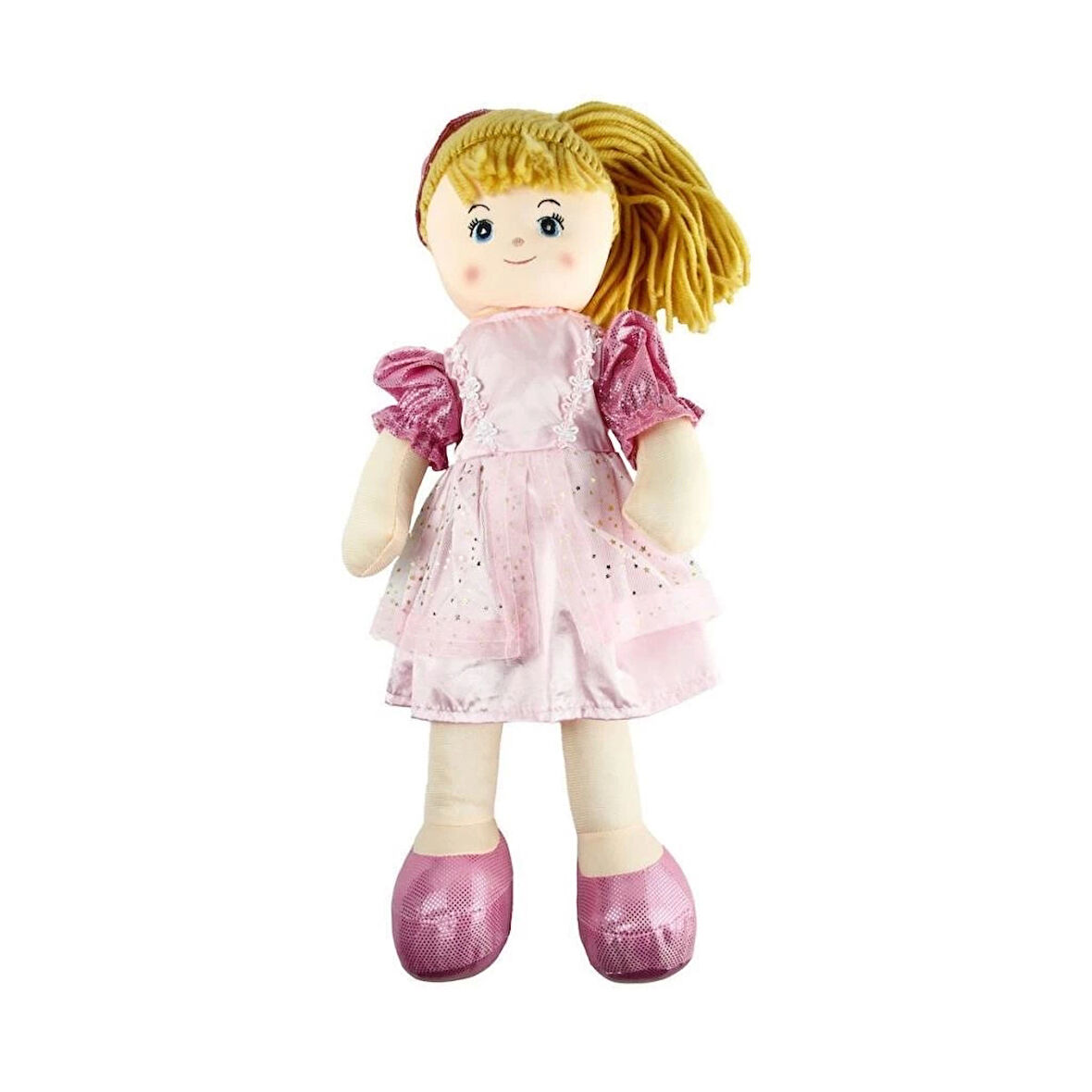 Çocuk AY950C Parlak Elbiseli Bez Bebek 50 cm -Vardem