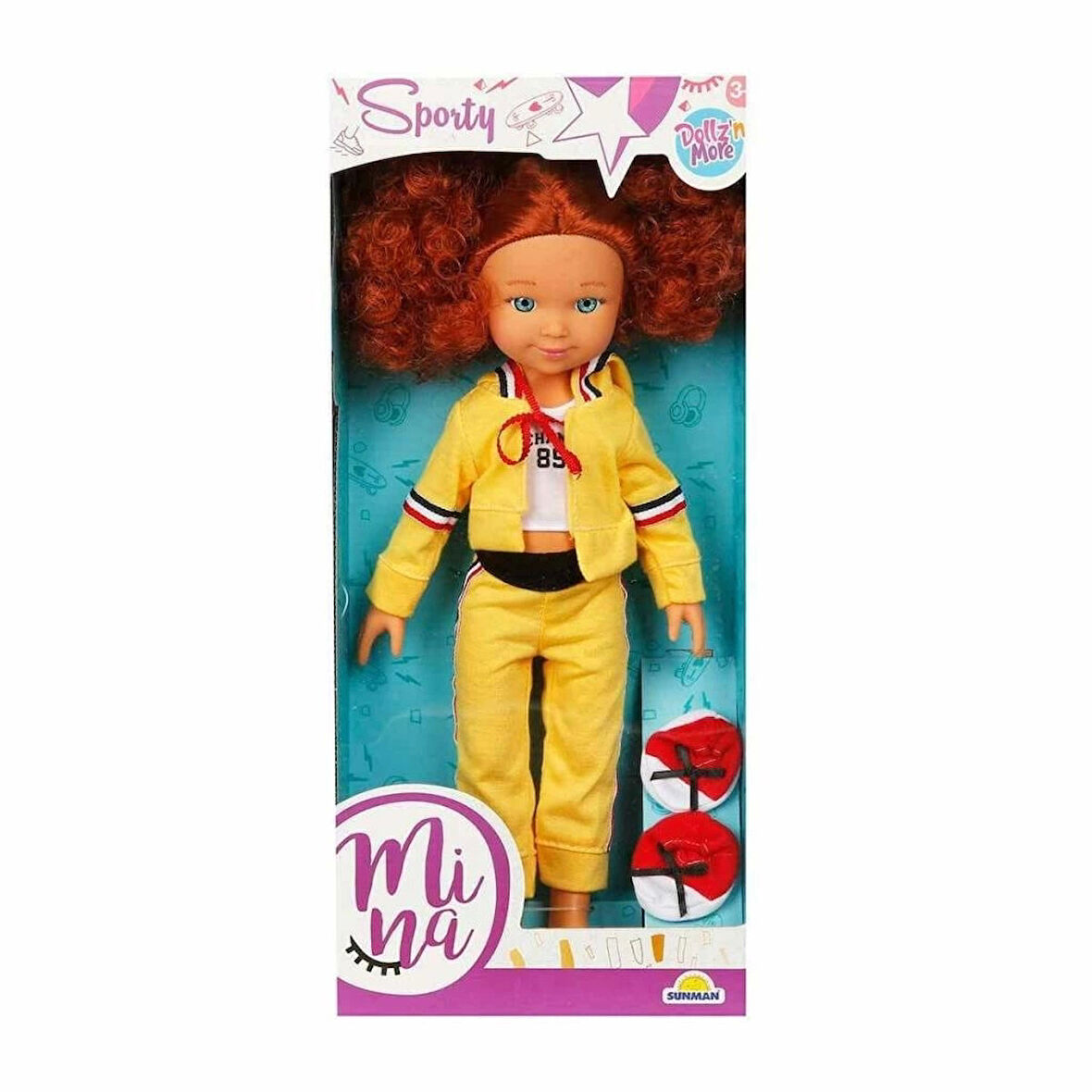 Çocuk 30041 Mina Sporty Bebek 35 cm  -Sunman