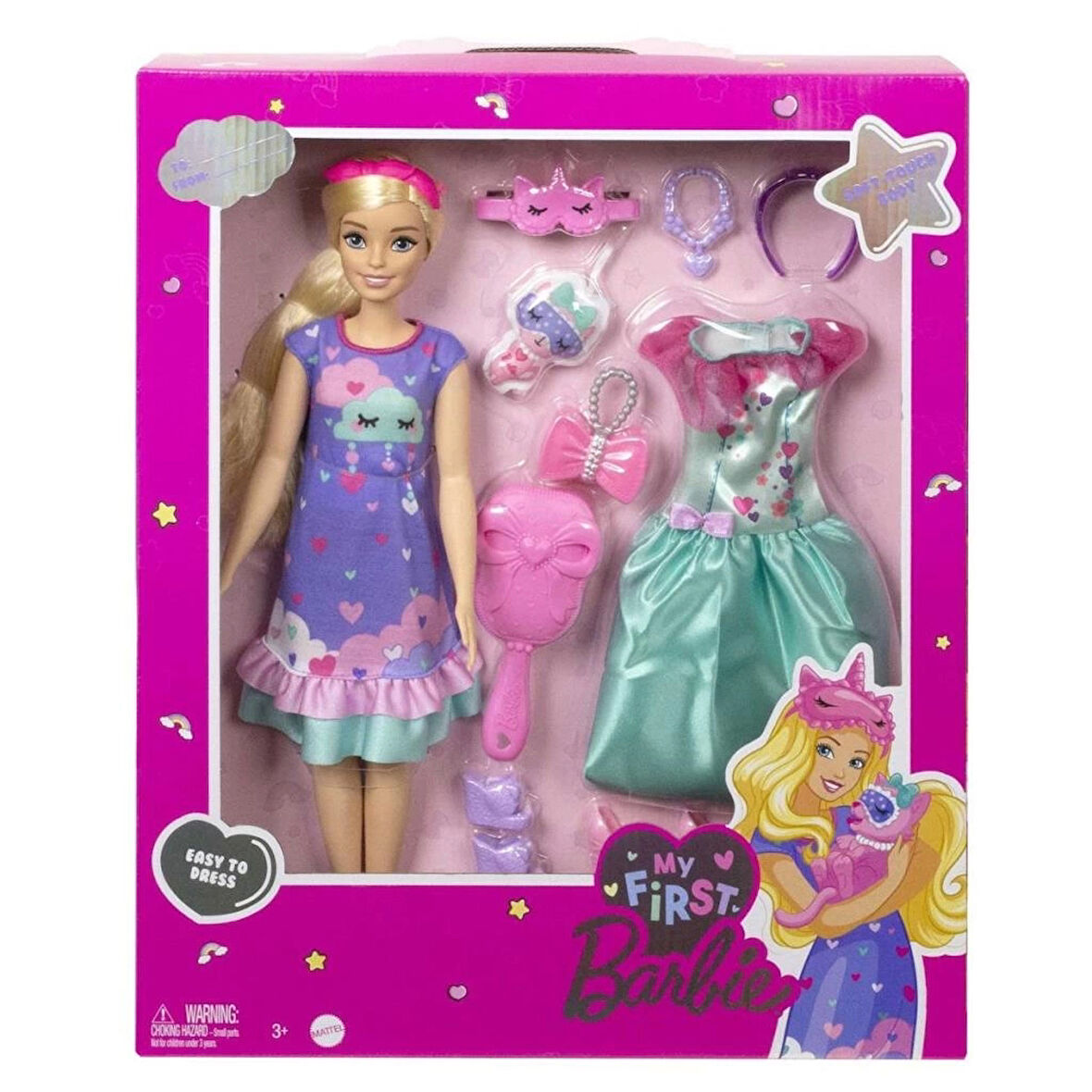 Çocuk HMM66 My First Barbie - İlk Barbie Bebeğim - Delüks Bebek