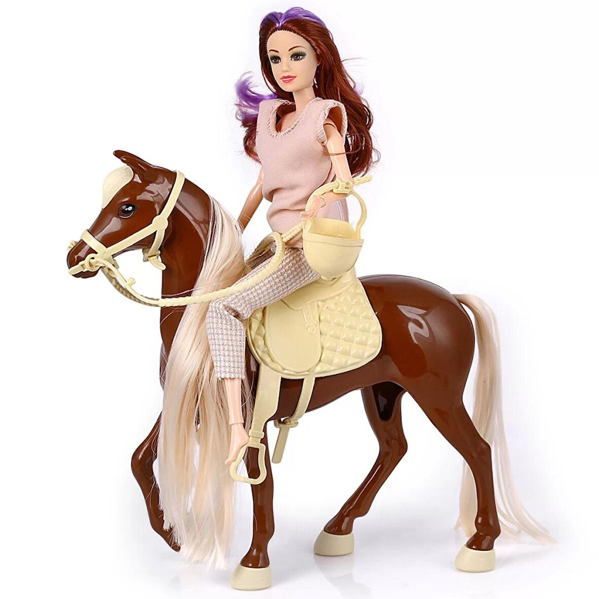 TWOX Nessiworld Jasmine Atlı Bebek Kahve-Bej