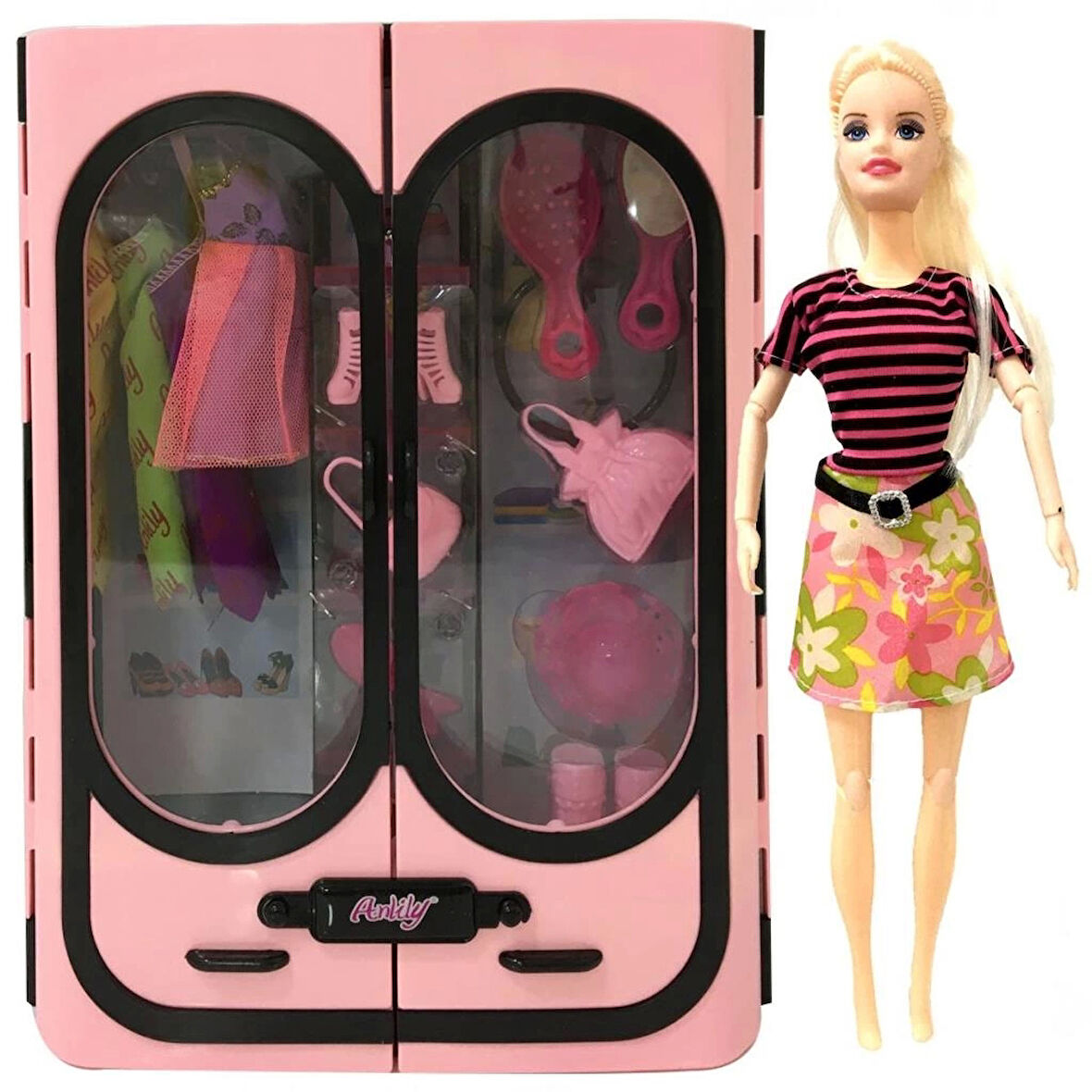 Çocuk Şık Dolabım Aksesuarlı Bebek