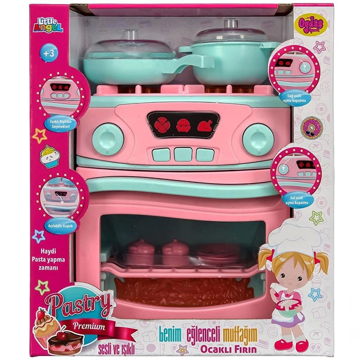 Çocuk Pilli Fırınlı Ocak Set 02609