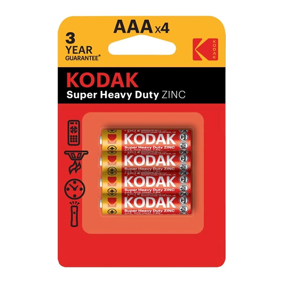 Çocuk Kodak Çinko Karbon Blister İnce Pil 4lü AAA