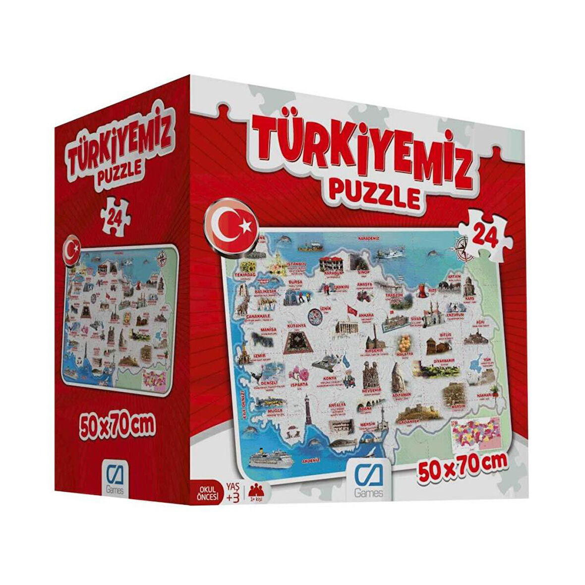 TWOX Nessiworld Games Türkiyemiz Puzzle 24 Parça 5079