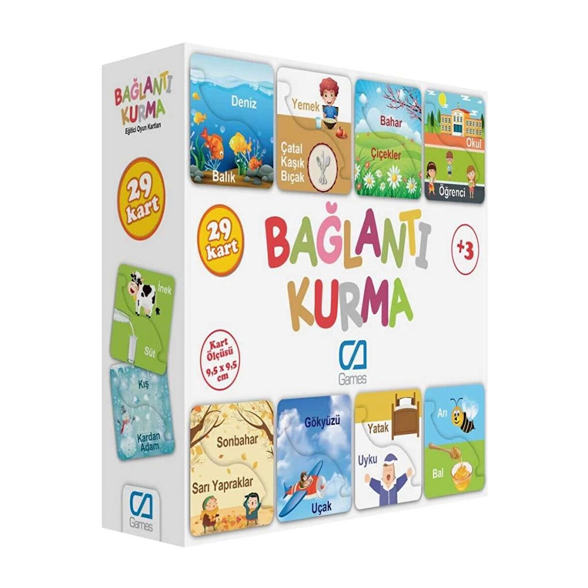 Çocuk Games Bağlantı Kurma Eğitici Oyun Kartları 29 Kart