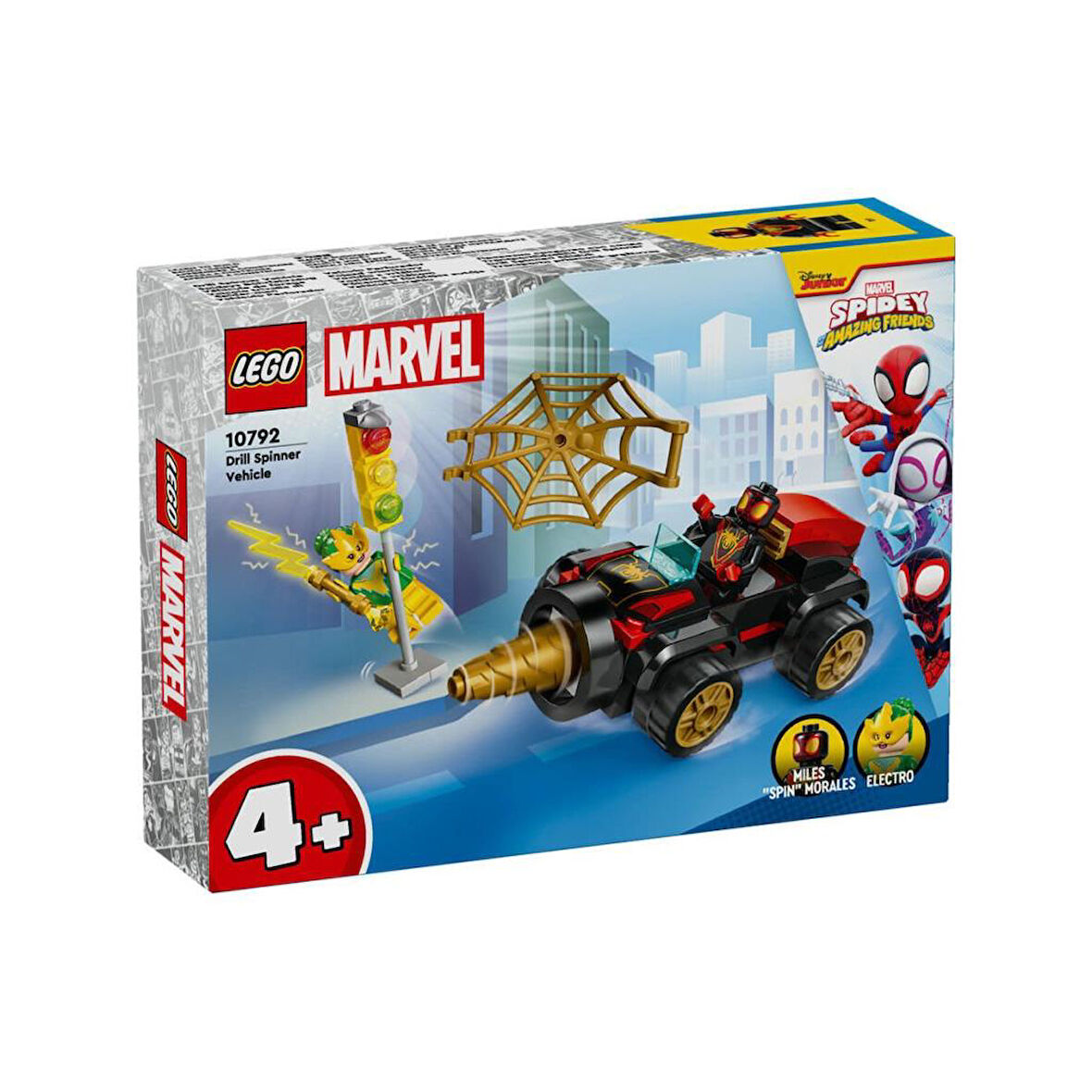 TWOX Nessiworld 10792 Lego Marvel Spidey - Spidey Drill Spinner  58 parça +4 yaş