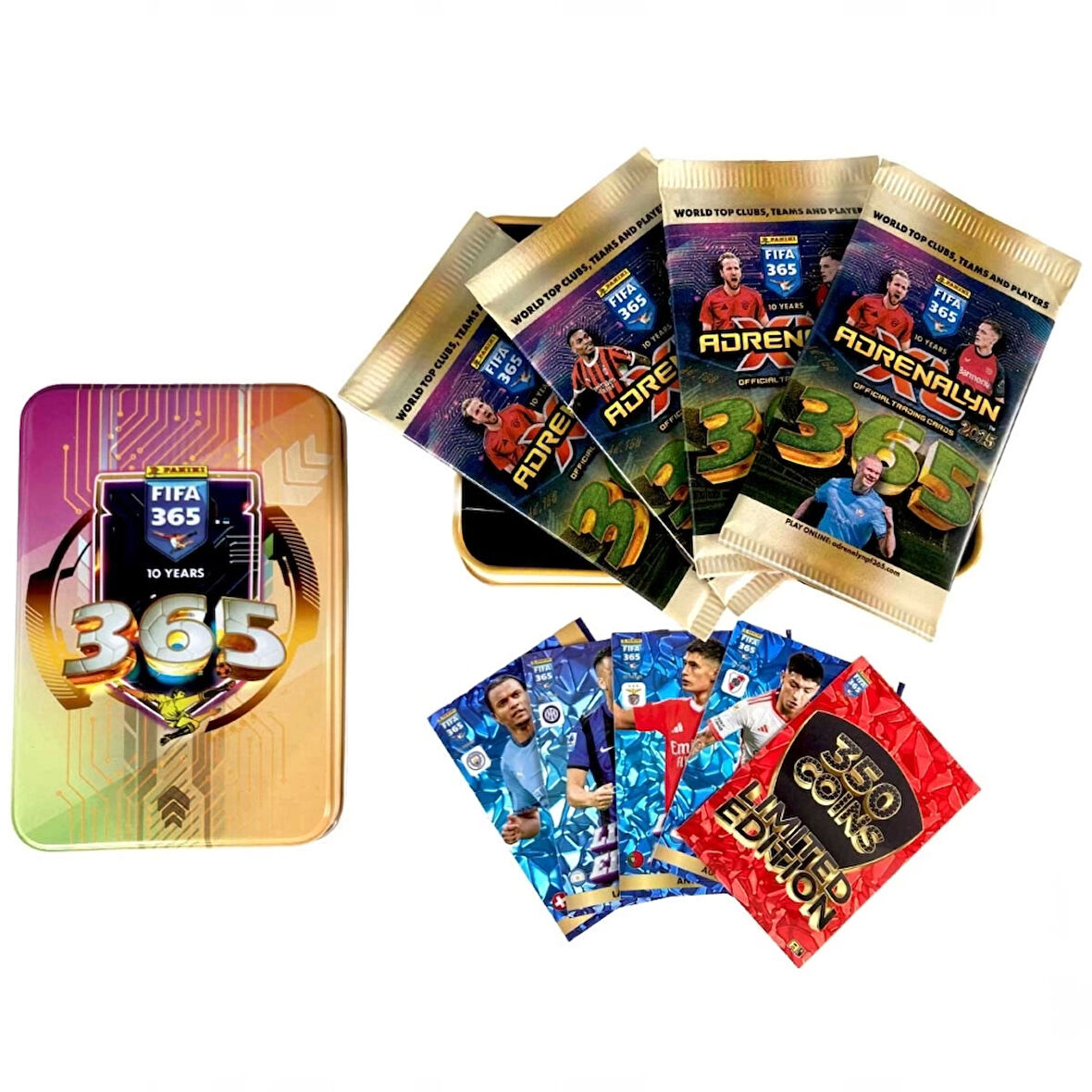 Çocuk Fifa 365 2025 Adrenalyn Tin Box Futbolcu Kartları