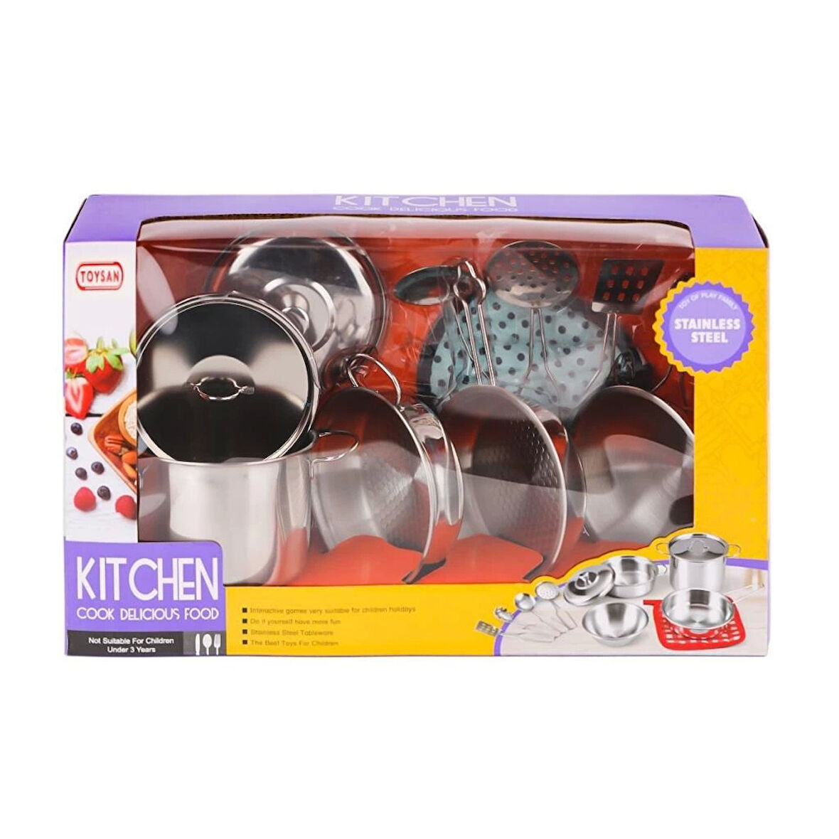 Çocuk 666-B8 Metal Çay Seti -Toysan Oyuncak