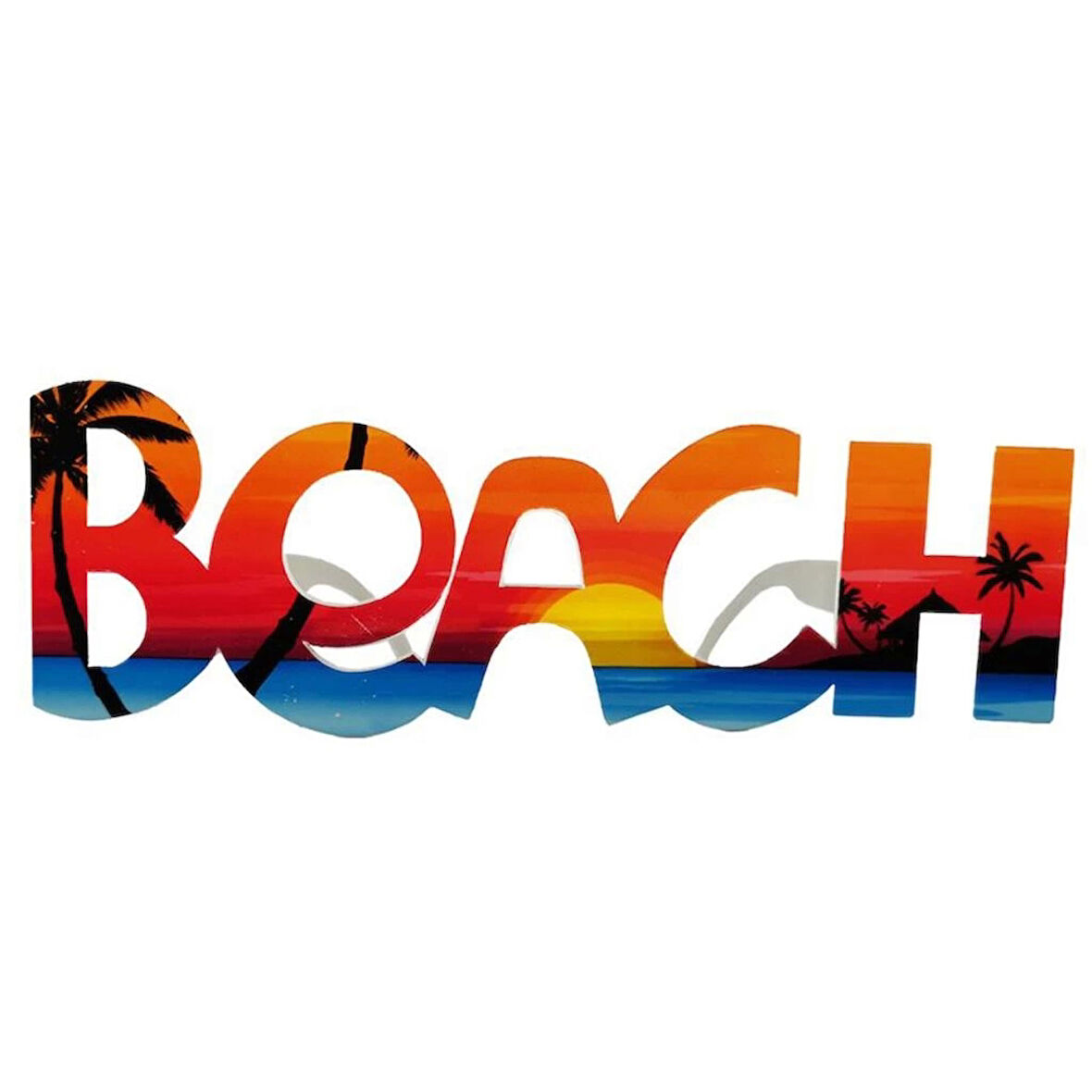 Beach Yazılı Parti Gözlüğü Hawaii Show Yaz Eğlencesi için Şık Gözlük