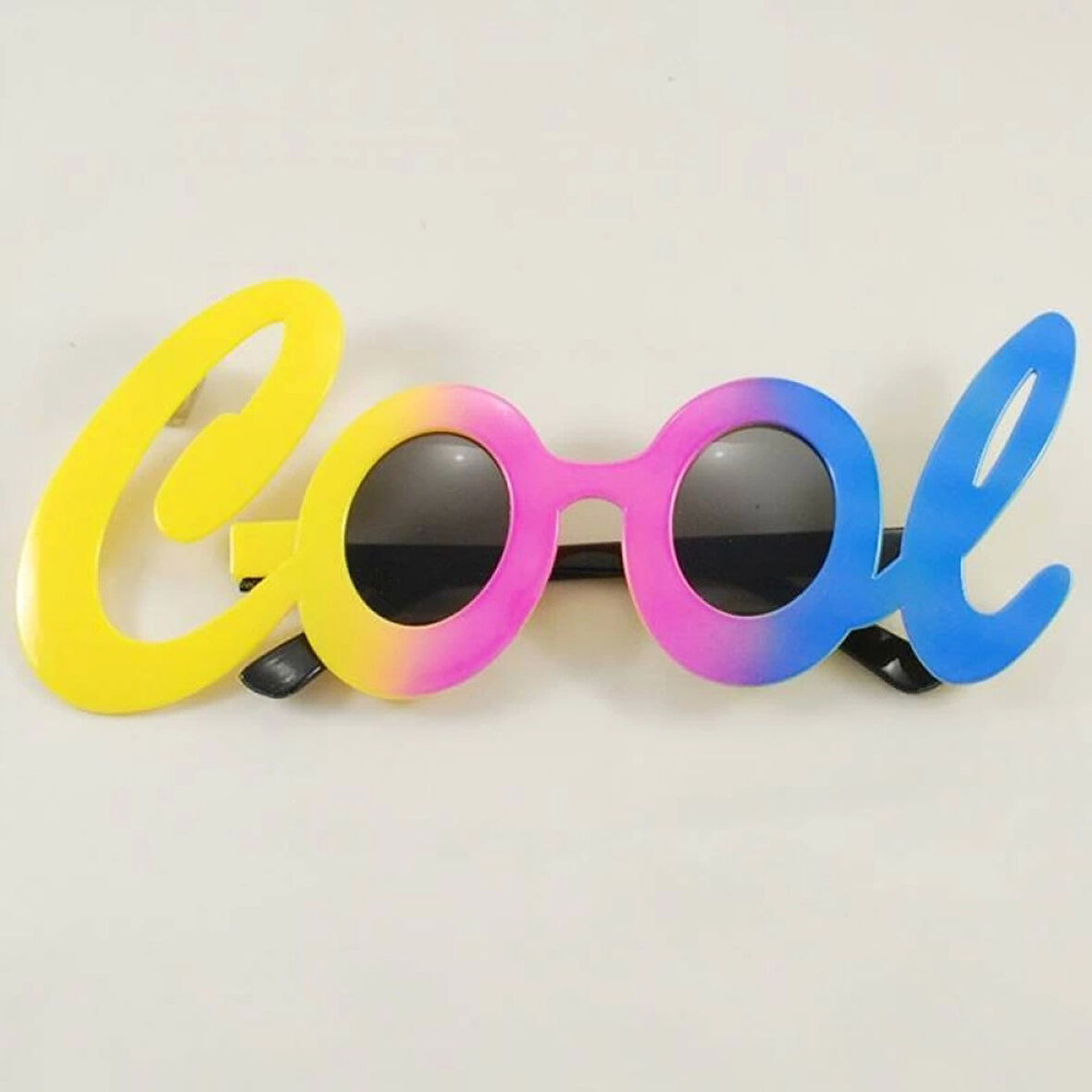 Cool Yazılı Rengarenk Parti Gözlüğü 21x8 cm Çocuklar İçin Eğlenceli Aksesuar