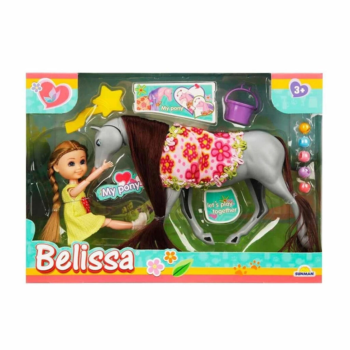 Belissa’nın Süslü Atı 15 cm Çocukların Yaratıcılığını ve Sevgisini Kazanacak Oyun Seti