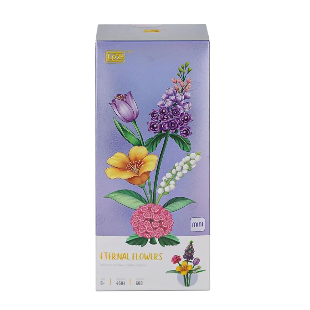 Çiçek Temalı Blok Seti 608 Parça İle Çocukların Estetik Ve Motor Gelişimini Güçlendiren Eğitici Set