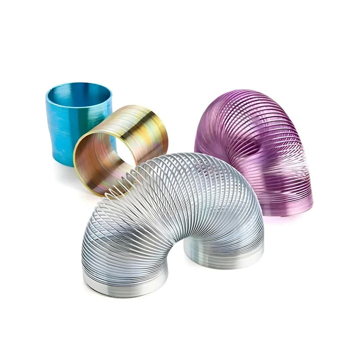 Stres Atmayı Kolaylaştıran Parlak Renkli Metalik Yay