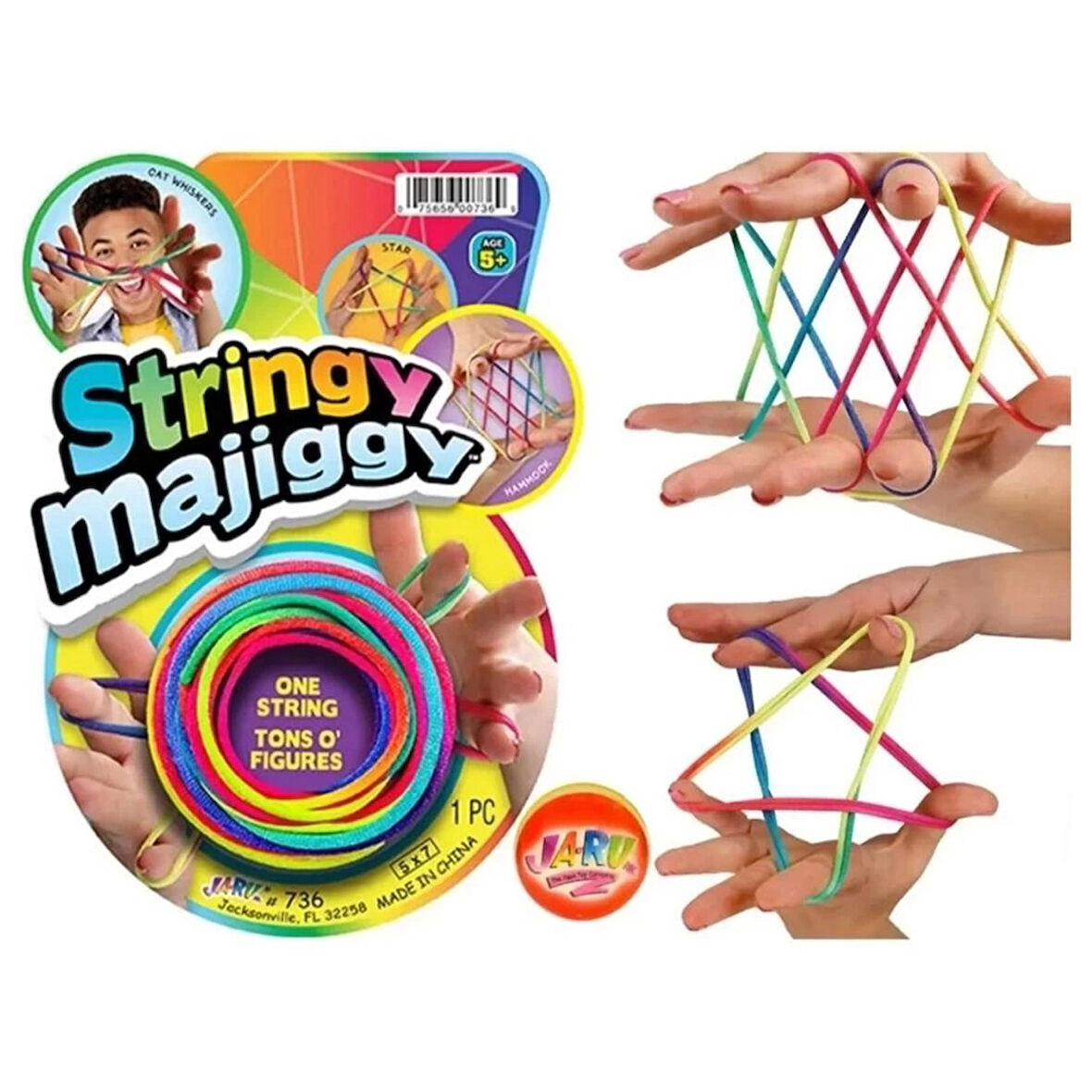 Stringy Majiggy İp Oyunu ile Parmak Becerileri ve Yaratıcılığı Geliştiren Aktivite