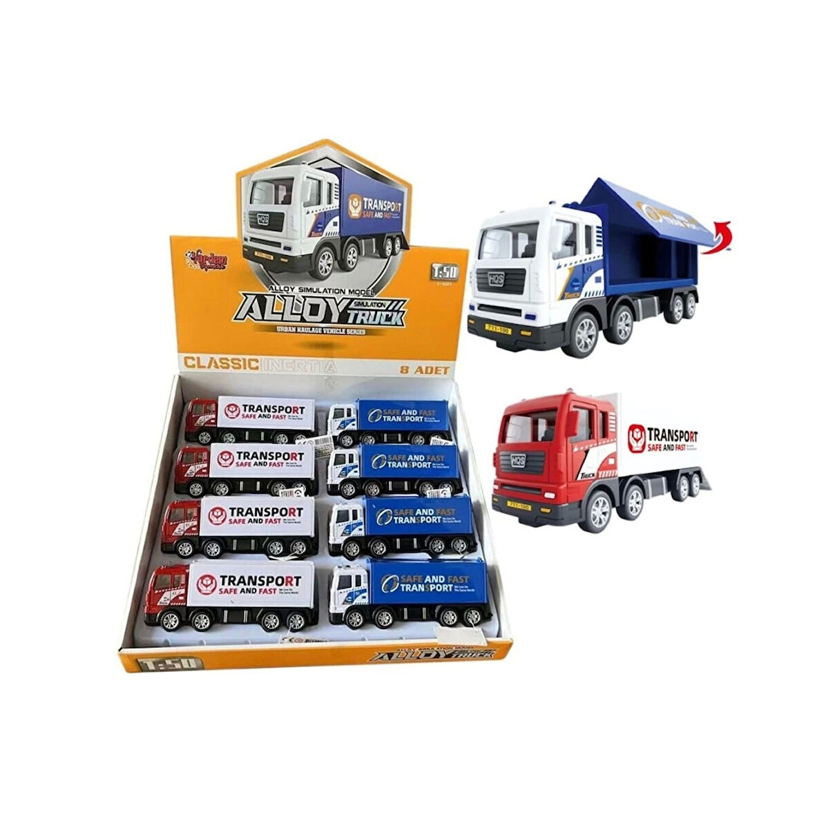 Eğitici Çocuk YH-711-61A SÜRTMELİ METAL 1:50 KAPALI KASA
