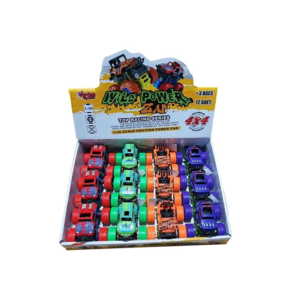 Eğitici Çocuk MG-D400-06 SÜRTMELİ 1 36 BIG 4X4 CANAVAR