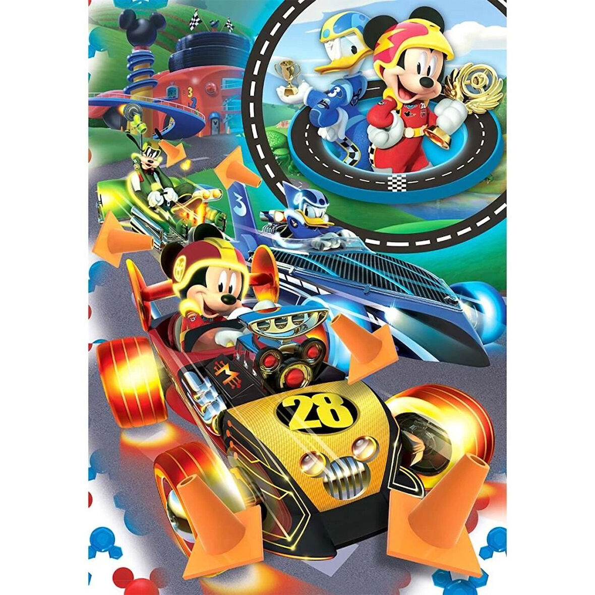 Çocuk 50 Parça Mickey Mouse Puzzle
