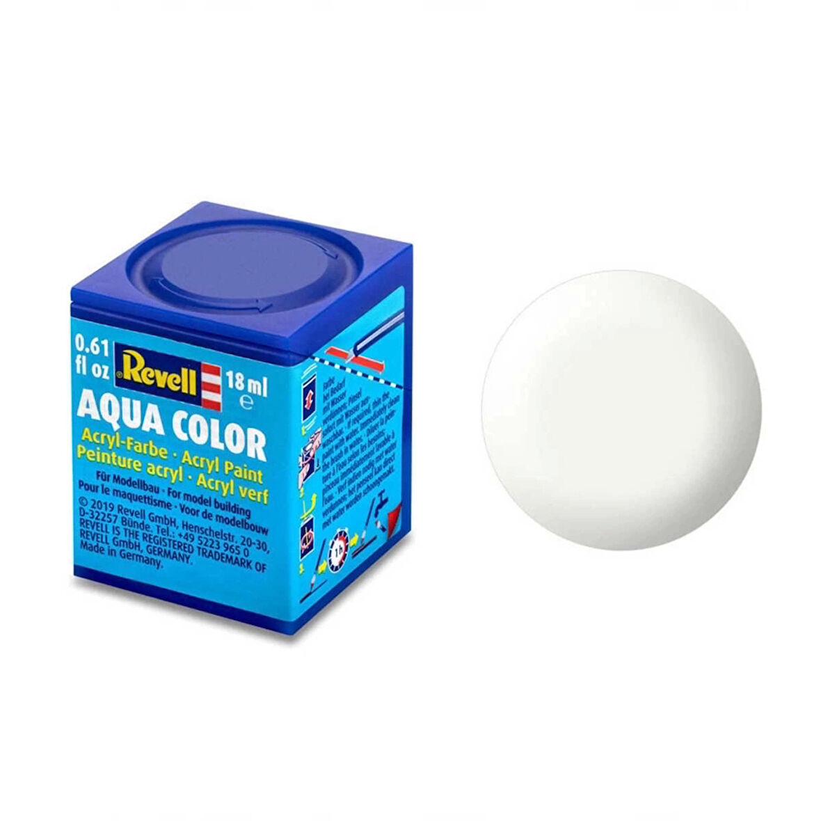 Çocuk Revell 301 - Aqua Color White - Acrylic Boya- 18 ml