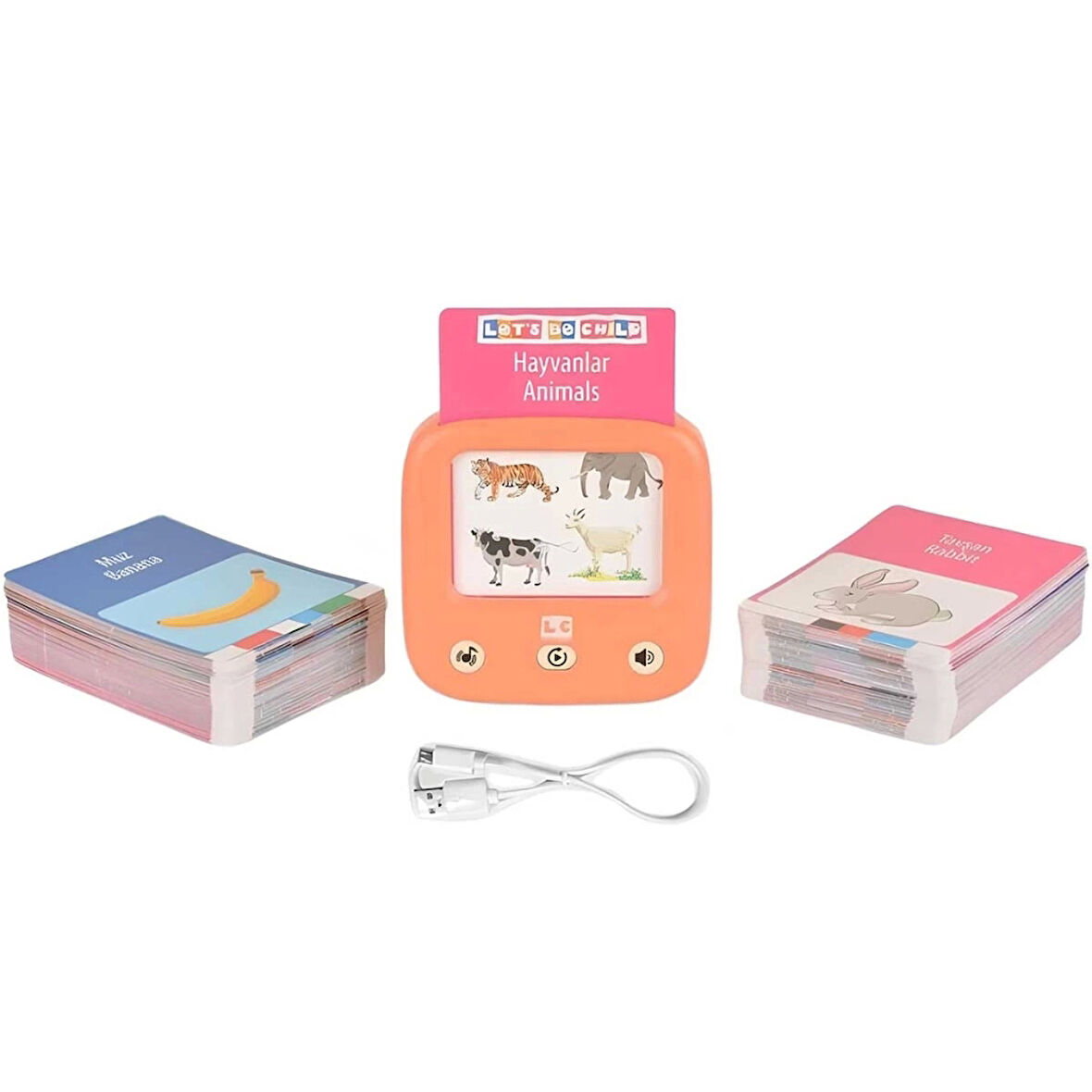 Çocuk LC Öğretici Türkçe İngilizce Konuşan Flash Kartlar 31050