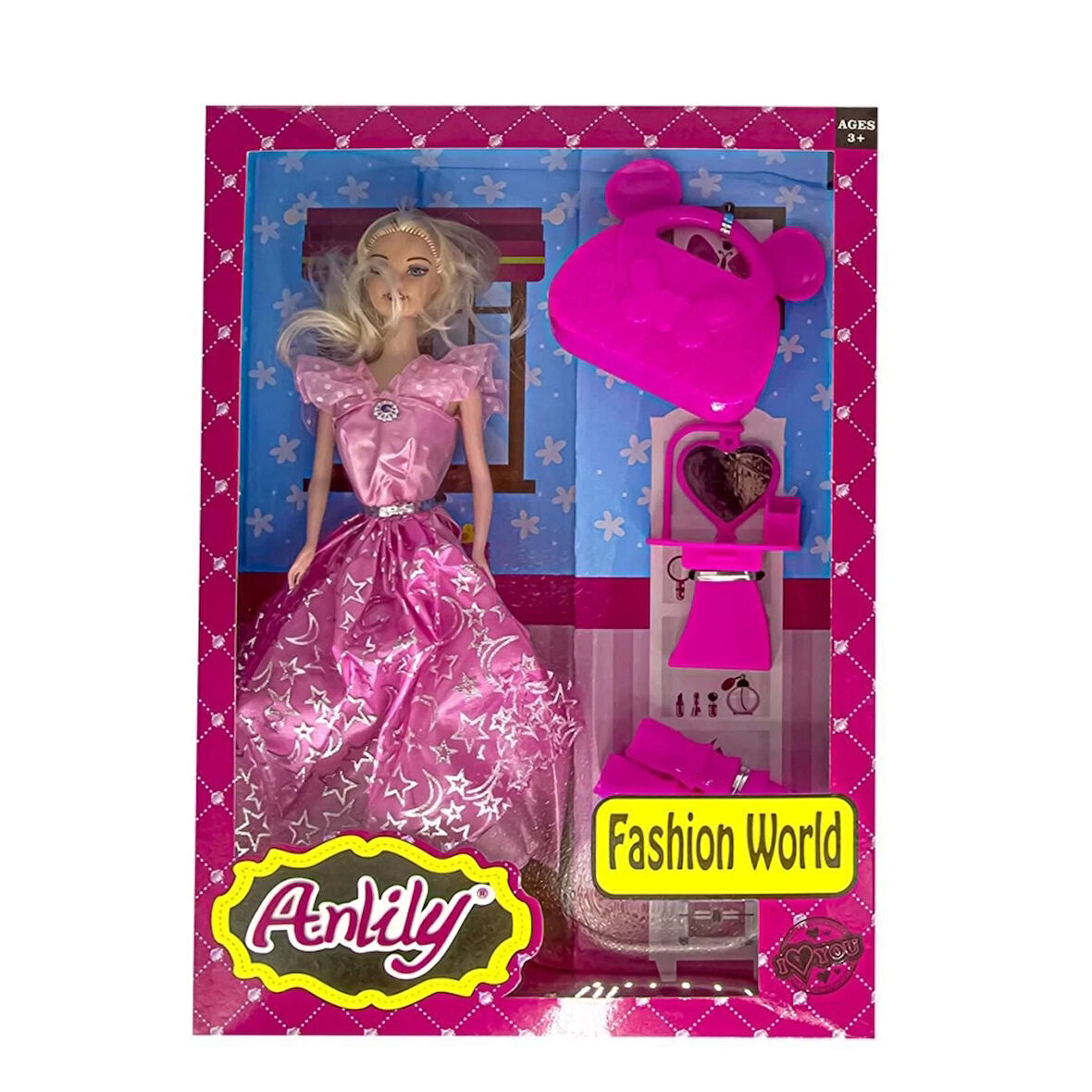 Çocuk Oydaş Anlily Çantalı Aynalı Bebek 2276