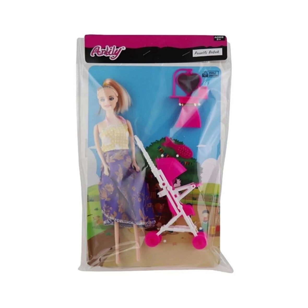 Çocuk Oydaş Anlily Poşette Pusetli Bebek 2297