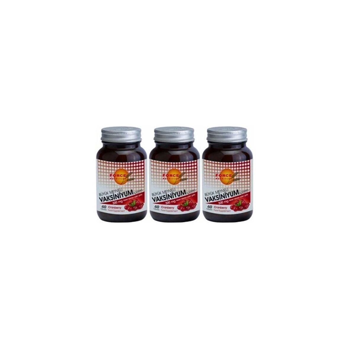 Force NutritionCranberry 500 Mg 60 Tablet 3 Kutu
