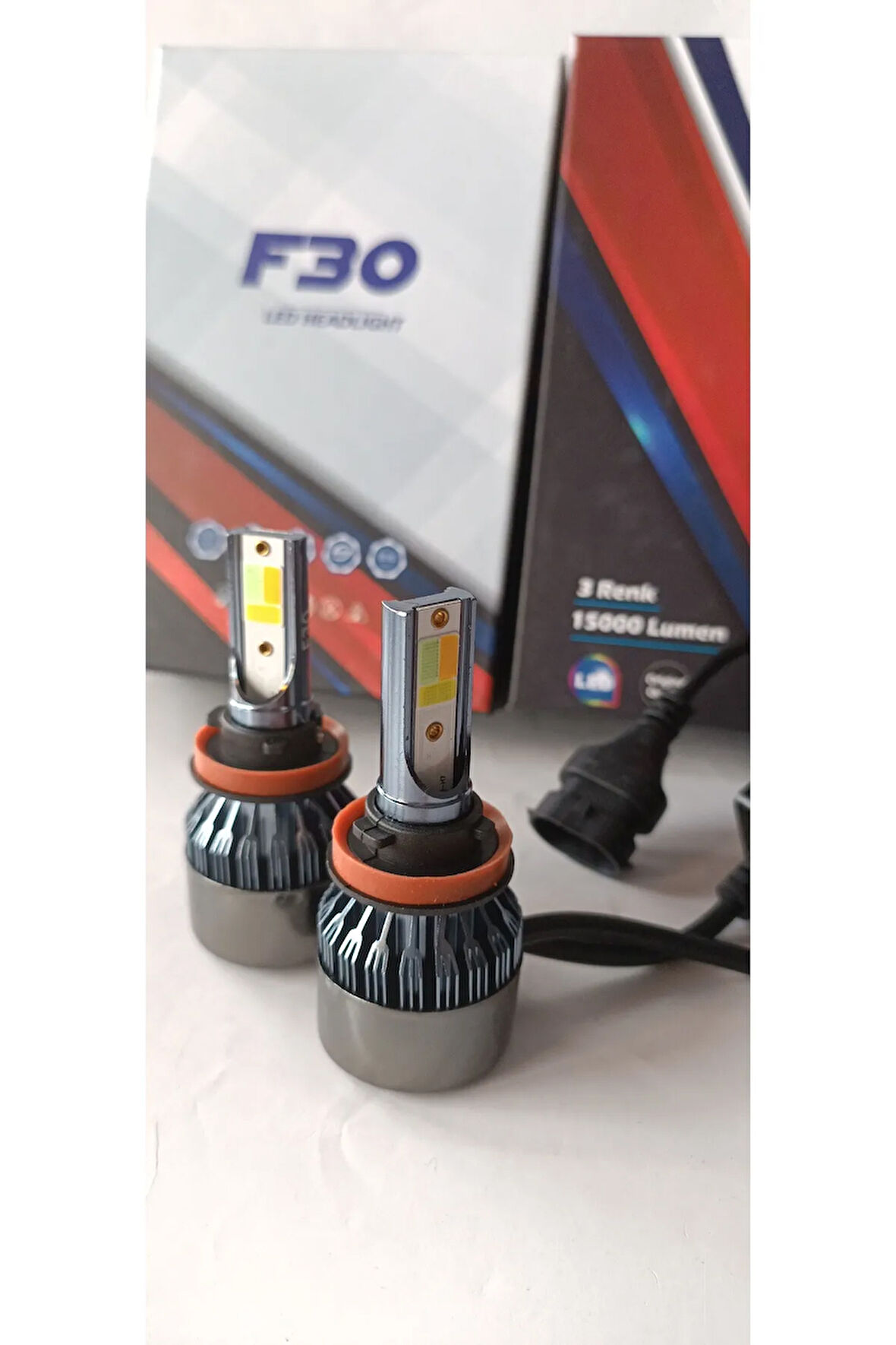 FORTİCO H11 3Renk ZENON  BuzMavi,Limon  Sarı,Beyaz Modlu Aç Kapa Renk Değişimi