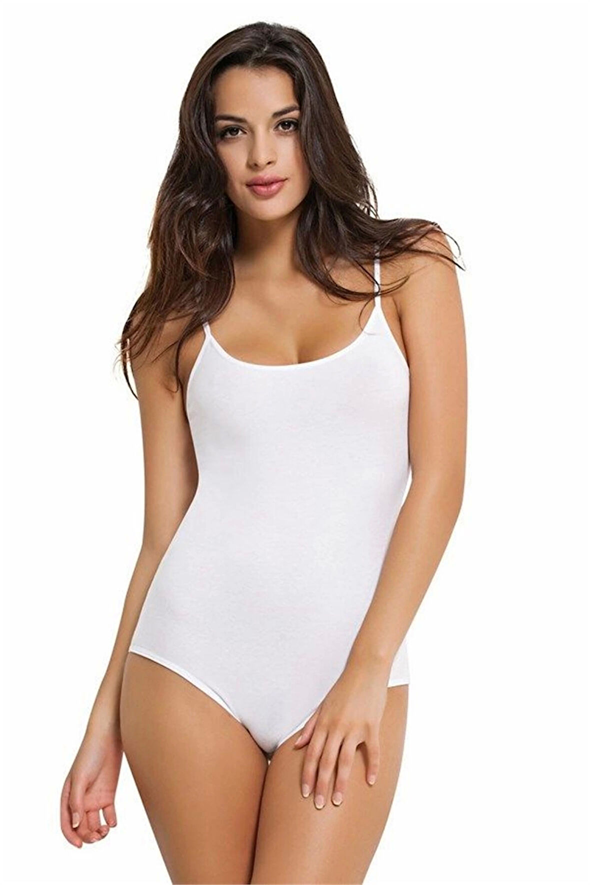 2935 İnce Askılı Çıtçıtlı Body