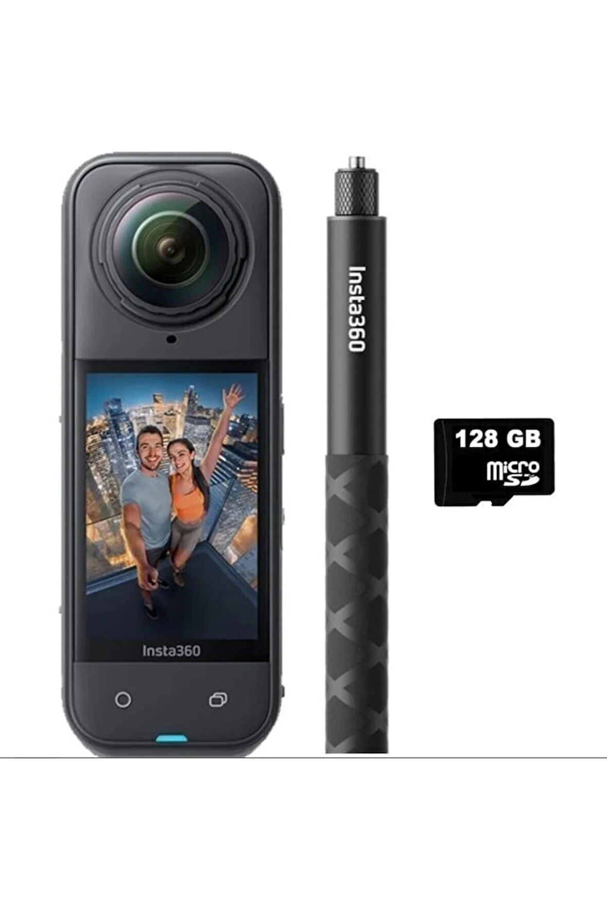 X5 İnvisible 114cm Selfie Stick Bundle