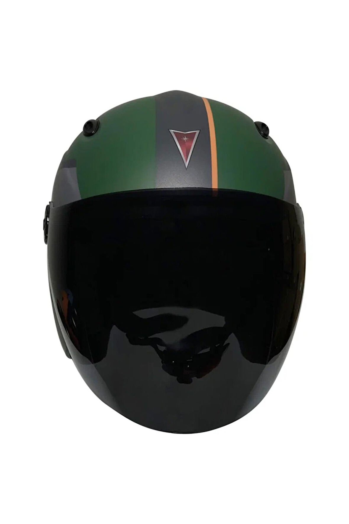 Motosiklet ve Bisiklet  Yarım Kask Siyah Cam CE Sertifikalı Abs Material Motor Kaskı Cargo