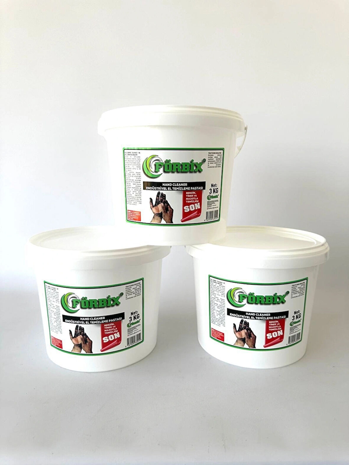 FORBİX ENDÜSTRİYEL EL TEMİZLEME PASTASI 3 ADET 3 KG