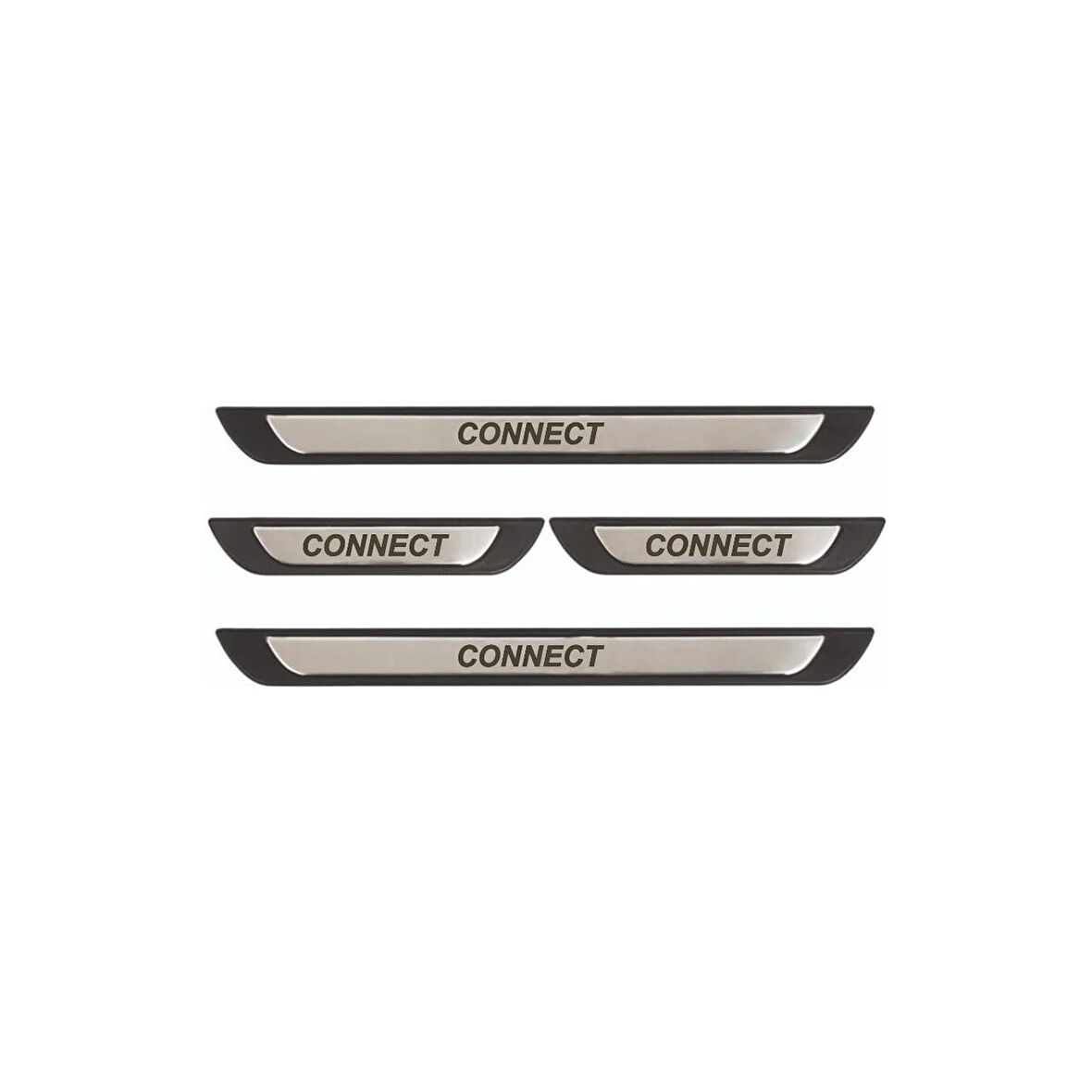 Ford Connect 2002-2009 Modeller Old Krom Kapı Eşiği 4 Parça Paslanmaz Çelik