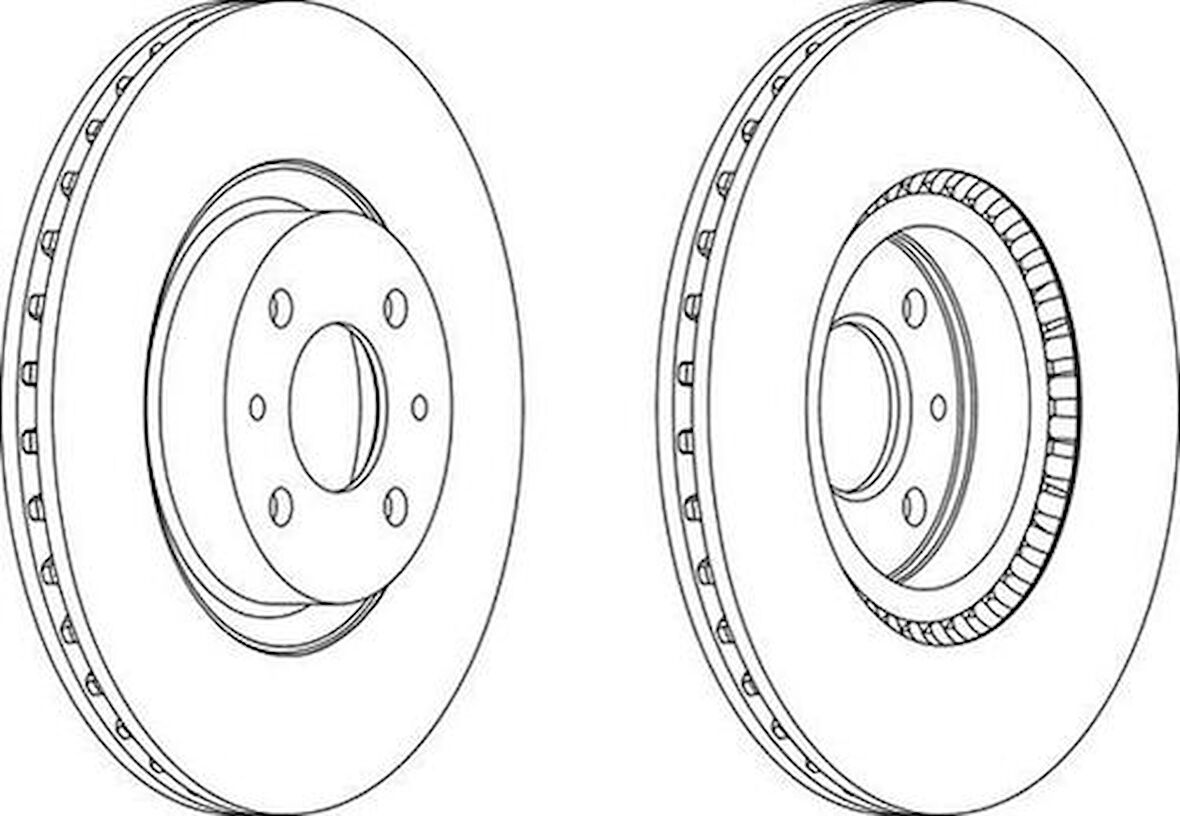 Ferodo DDF220 Ön Fren Aynası Diski Bravo I II Croma Doblo Idea Linea Marea Stilo Alfa 155 1.2 1.3 1.4 1.6 1.8 1.9 2.0 284mm ALFAROMEO