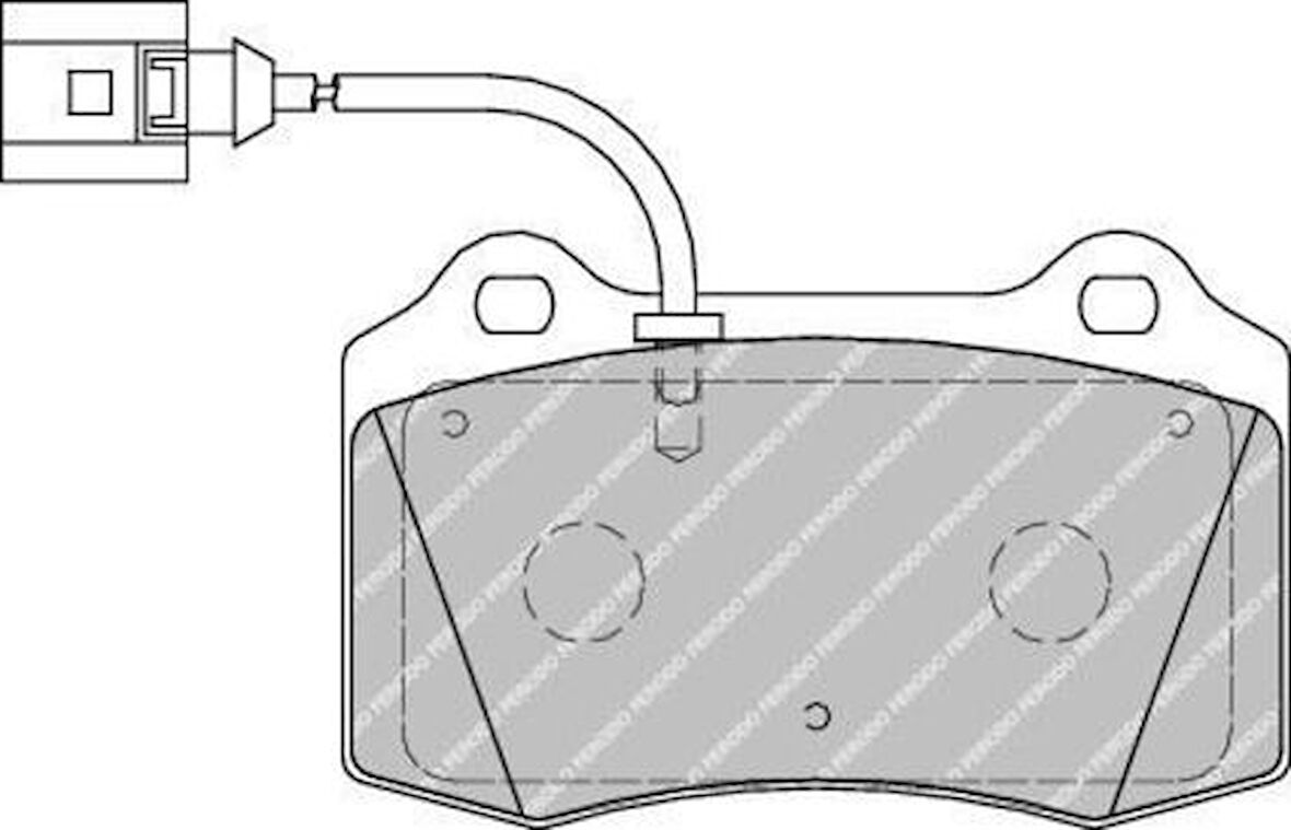 Ferodo FDB1896 Ön Fren Balatası-Kablolu Leon 02-05 1ML698151