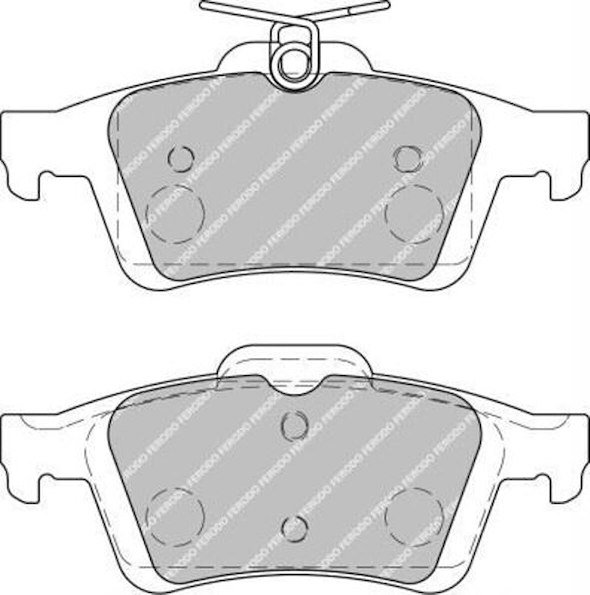Ferodo Fdb1931 Fren Balatası Arka Laguna 01> Latıtude 11> Vel Satıs 02> Espace 02> Vectra C 02>08 02>08 Sıgnum 03>08 03>08 Cmaıı 10> Focus II Cb4 04>11 Focus III Cb8 11>14 Focus Iııı Cew 14> C-Ma06>11 Transıt Connect Tc7 02>13 Prımera P12 02> 9-3 02>