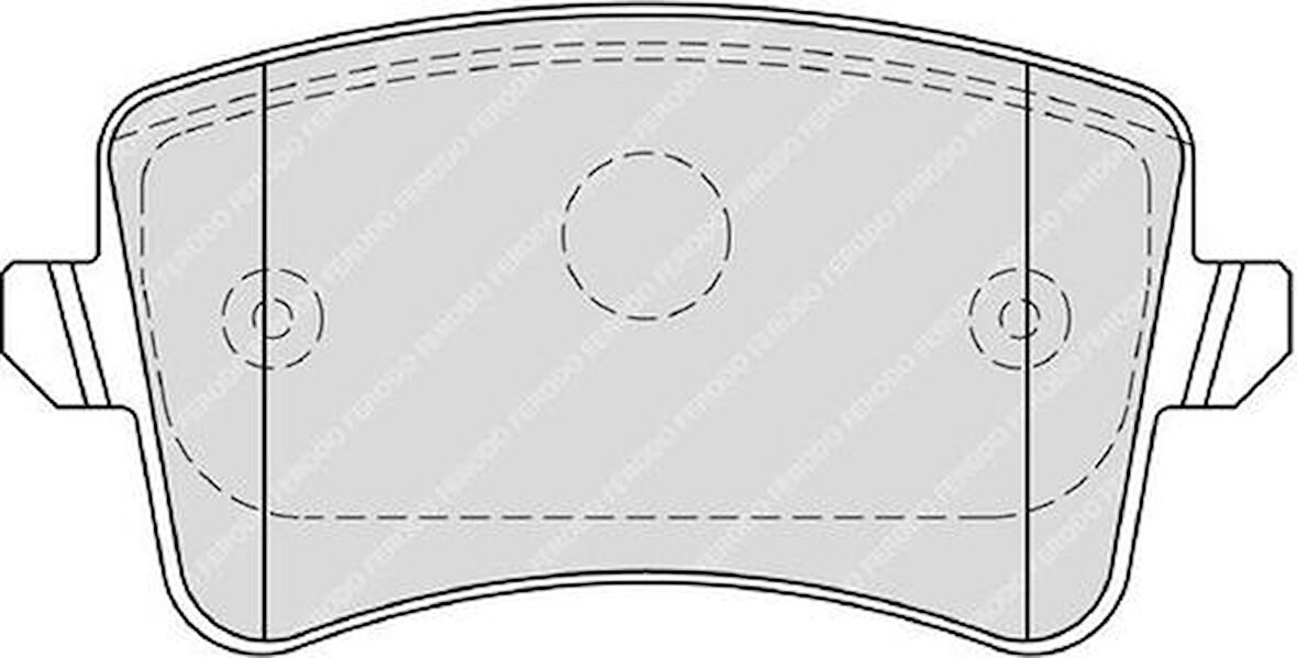 Ferodo FDB4190 Fren Balatası Arka A4 08-15 A5 07-Q5 10-17 Q5 09-11 8K0698451