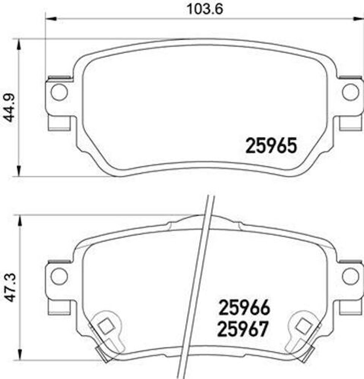 Ferodo FDB4842 Arka Fren Balatası Qashqai 2013- Renault Kadjar 2015- D4060-4CA0A