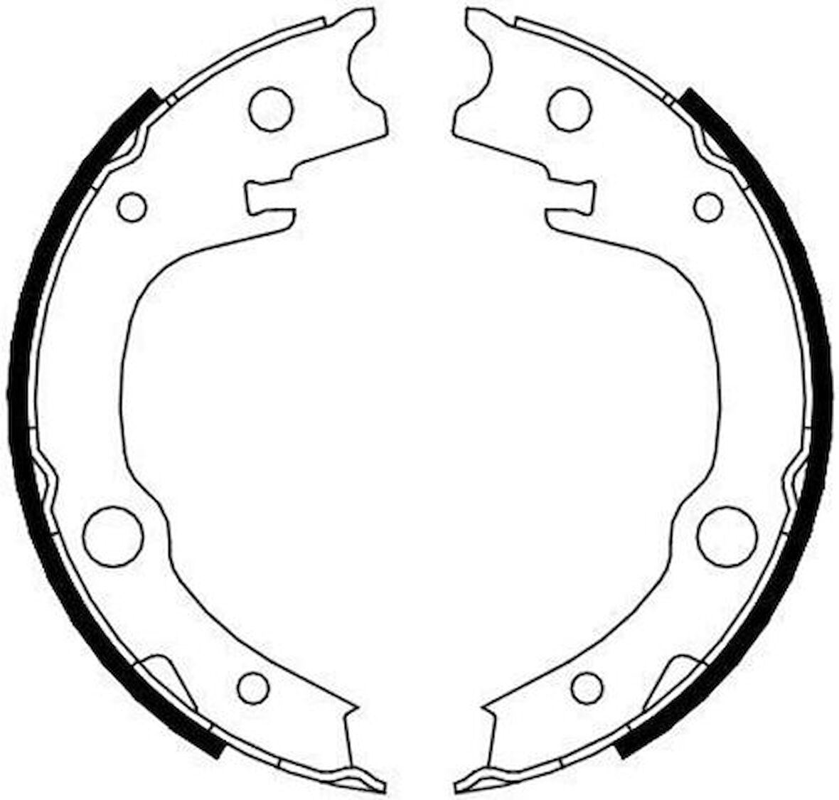Ferodo FSB4014 El Fren Balatası Toyota Corolla 02-07 Yaris 99-05 Avensis 03-08 Celica 99-05 Prius 00-09 (172x32) 0449505040