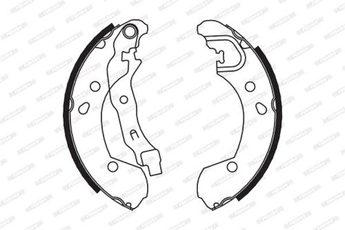 Ferodo FSB649 Arka Fren Balatası Pabuç Micra III K12 03-10 Note 07-10 Clio II 04-Clio III 05- 44060AX625