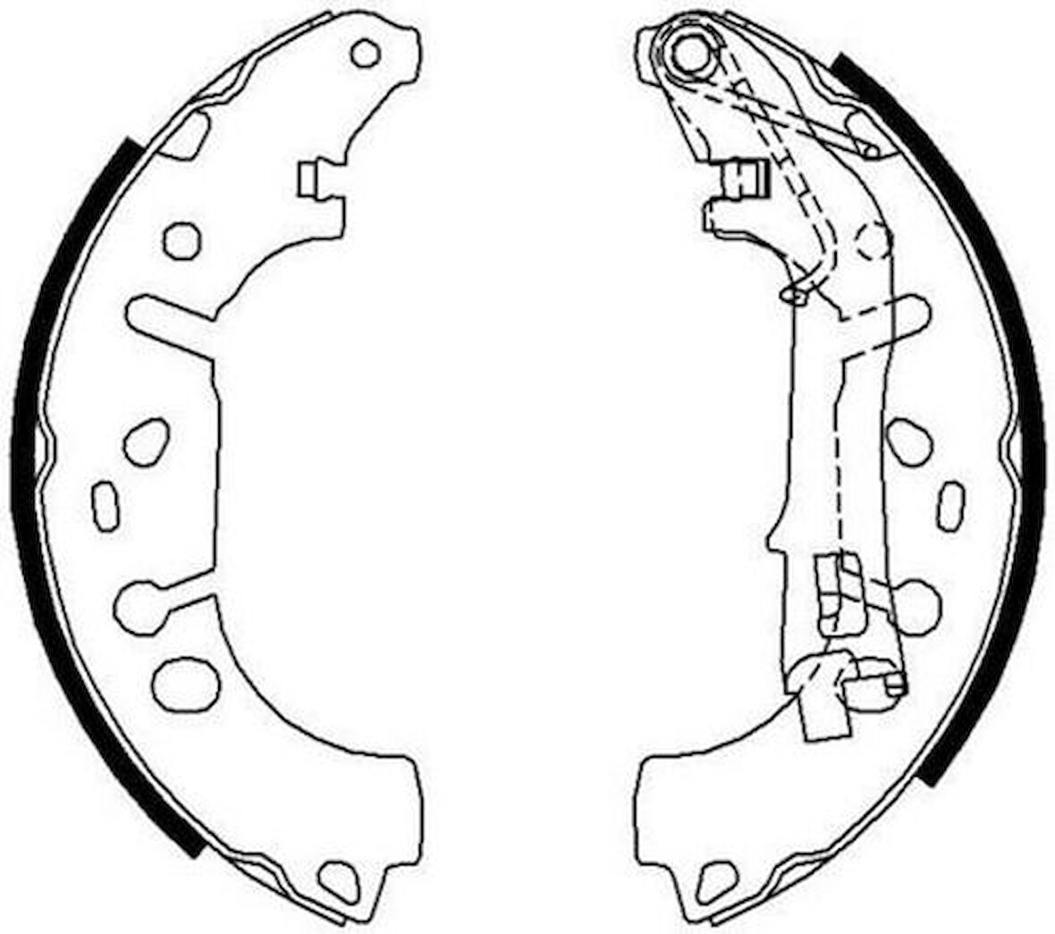 Ferodo FSB682 Arka Fren Balatası Pabuçlu Grande Punto Linea Fiorino 1.3JTD Multijet Grande Punto Linea 1.4 8V 06 07-Corsa D Nemo Bipper 1.4HDI 4241N8