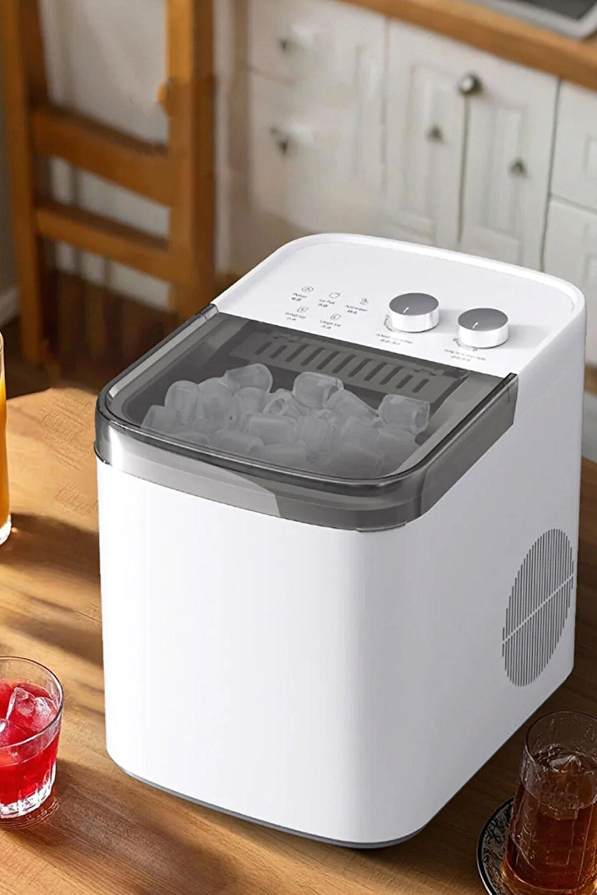 Mini Taşınabilir Otomatik Buz Makinasi Hızlı Ev Tipi Portatif Buz Makinesi