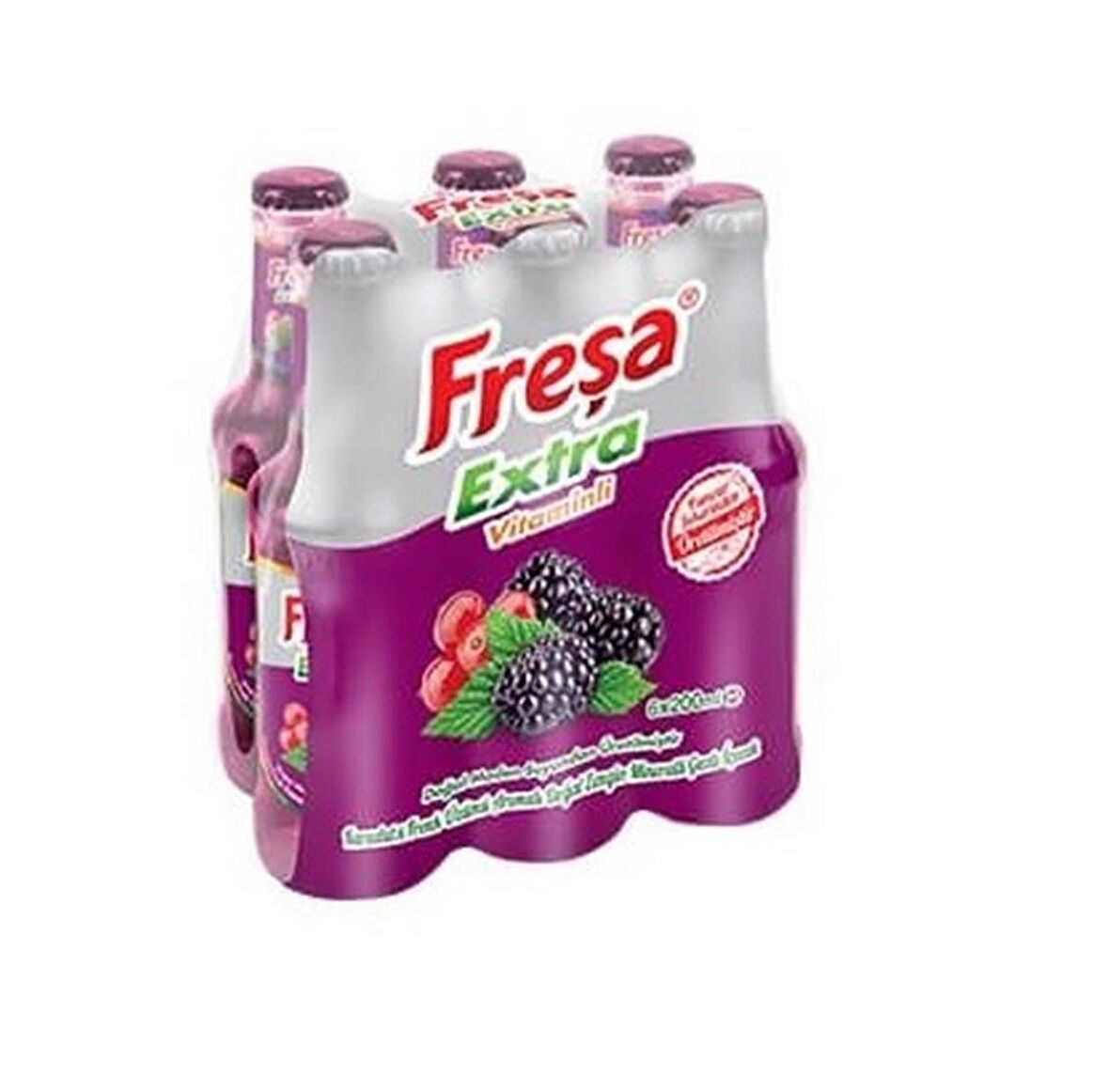 Freşa Extra Karadut Frenk Üzümü Aromalı Maden Suyu 200 Ml X 6 Adet