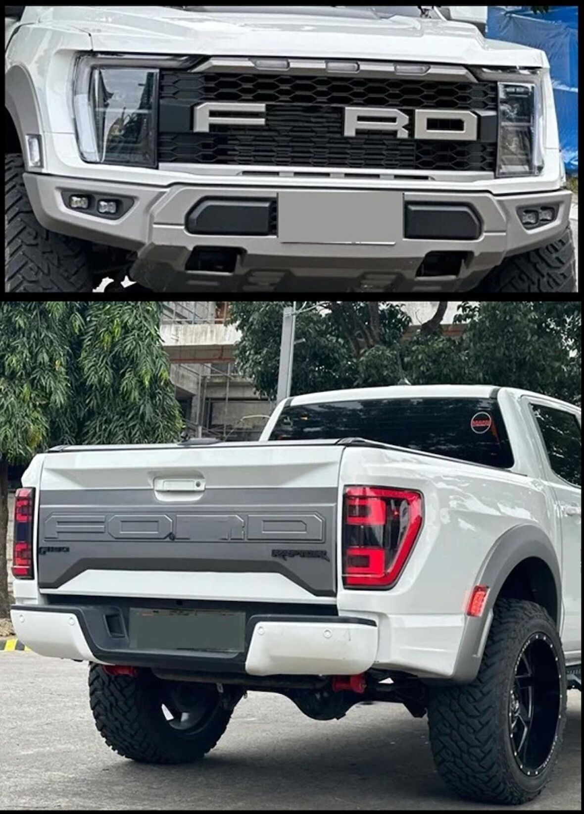 2012-2021 RANGER İÇİN 2022 GEN 3 F150 GÖRÜNÜM FACELIFT BODY KIT