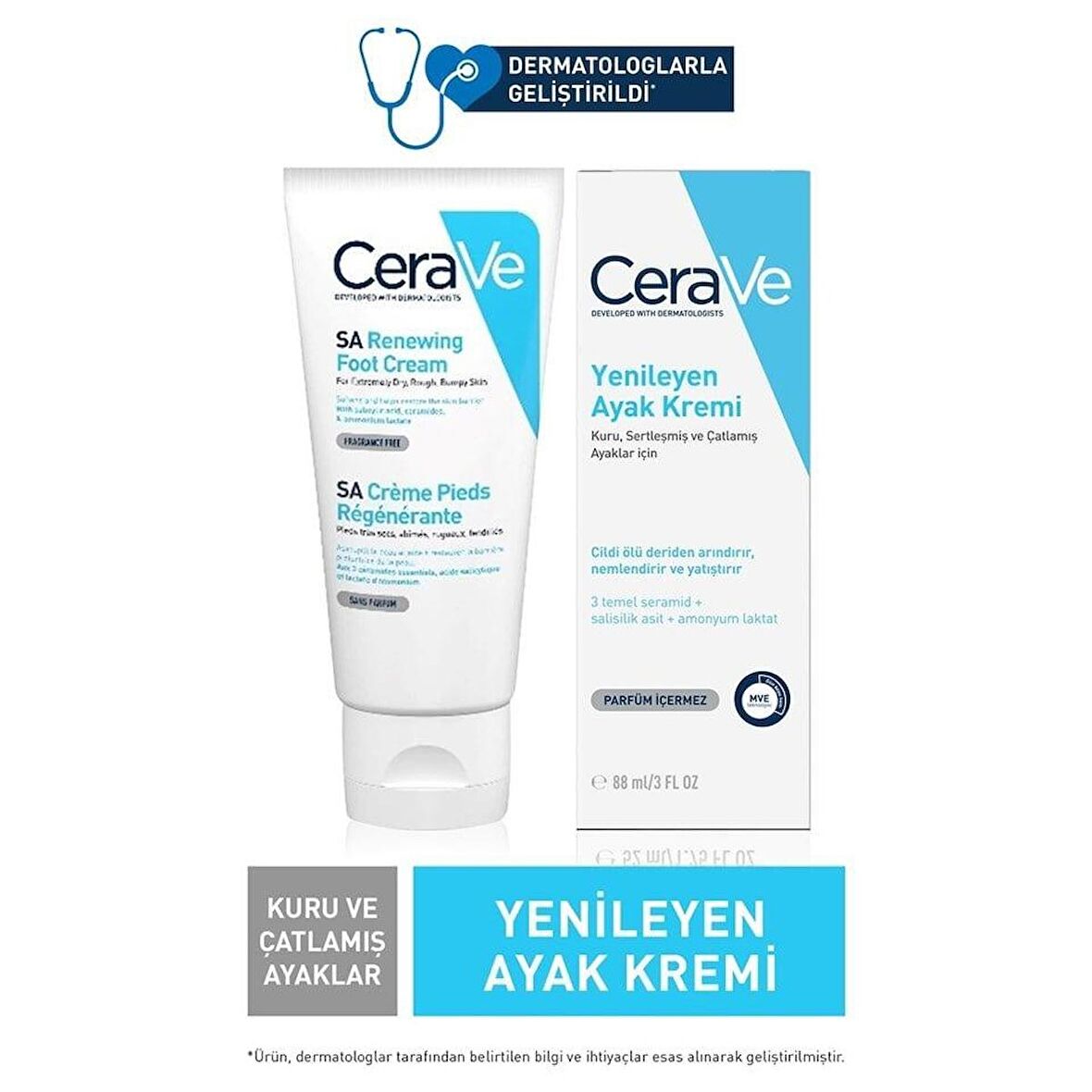 CeraVe Yenileyen Ayak Kremi 88 Ml