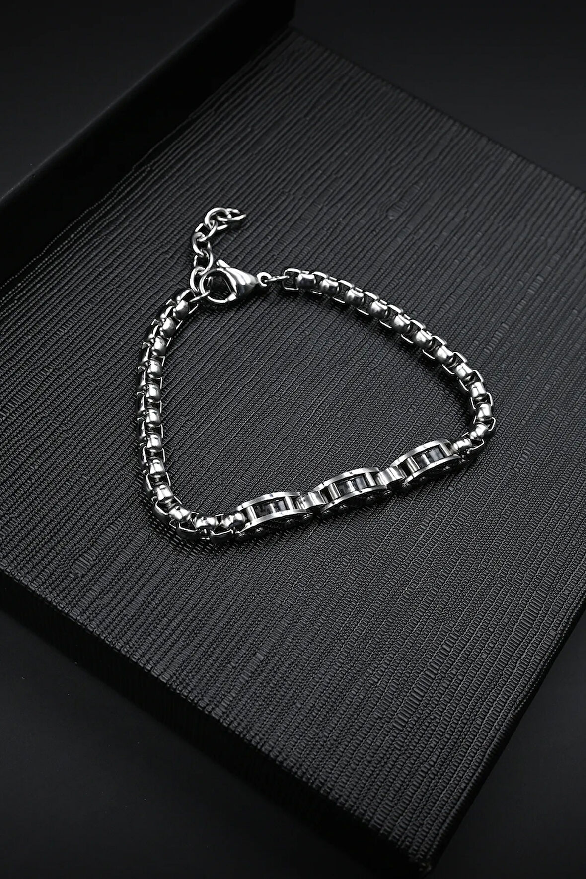 Gümüş Çelik Erkek Bileklik FRJ10009A-A