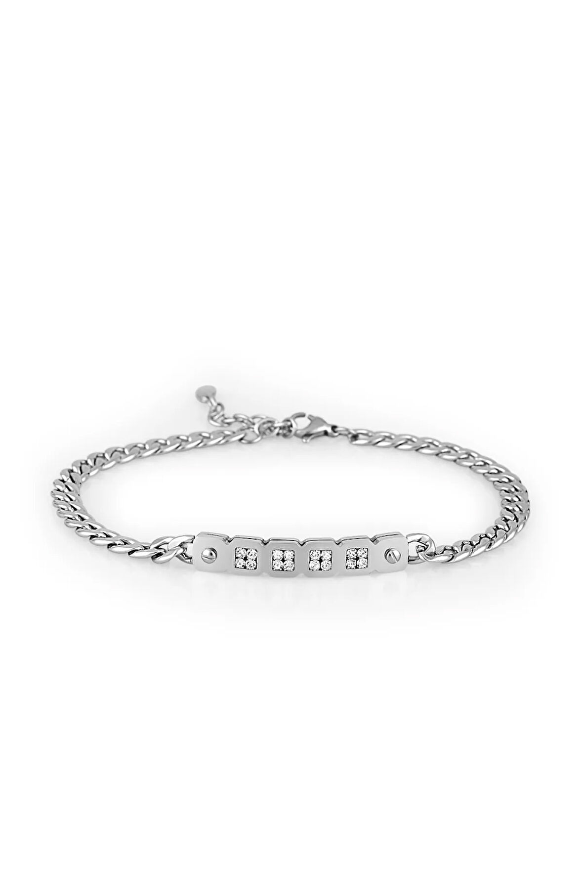 Gümüş Çelik Erkek Bileklik FRJ10016A-J