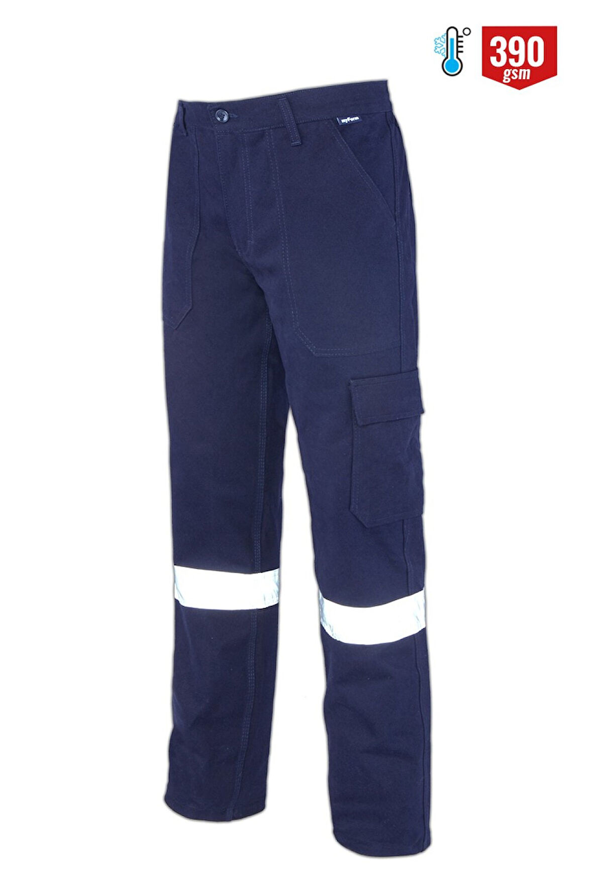 7/7 Lacivert Kışlık Komando Cepli Iş Pantolonu