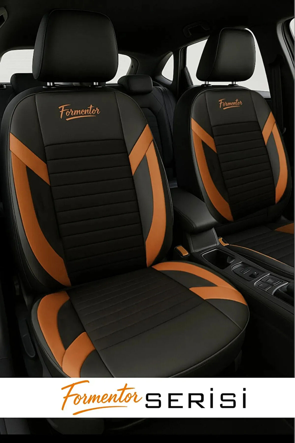 Chevrolet Agile 1.4 Econo.flex (102 Hp) Easytronic 2014 UYUMLU FORMENTOR SERİSİ TAM SET TAY TÜYÜ OTO KILIF TABA