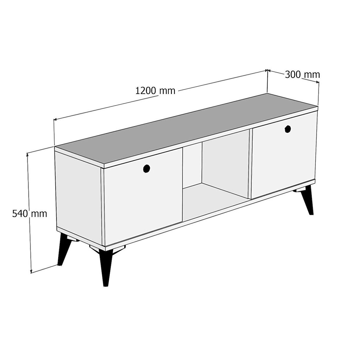 Ferniso Mobilya 120 cm TV Ünitesi Dut